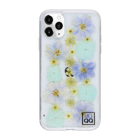 ROQQ Blossom Pressed Flowers Case For iPhone 11 Pro Max - Lavender Delphiniums