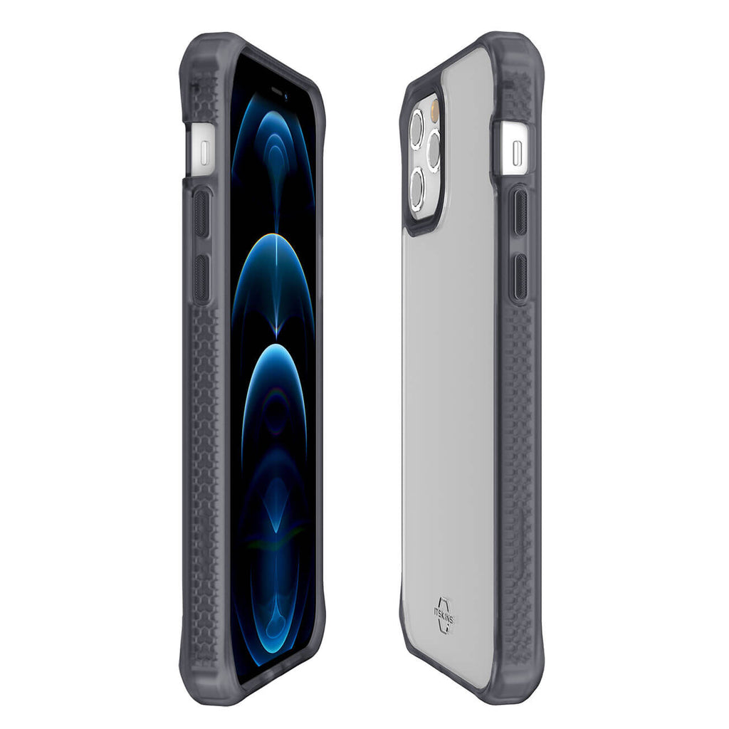 ITSKINS Hybrid Frost Case For iPhone 12 / 12 Pro - Black/Transparent