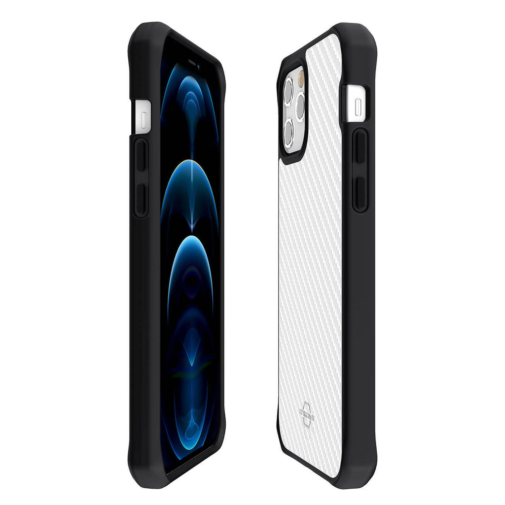 ITSKINS Hybrid Tek Case For iPhone 12 / 12 Pro - Black/Transparent