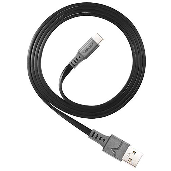 Ventev Chargesync 6 Ft USB Type A Cable To Type C Cable - Black