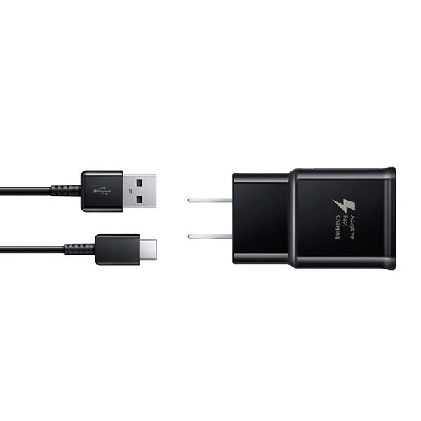 Samsung Fast Charge Travel Charger with USB-C cable, Black (Bulk)
