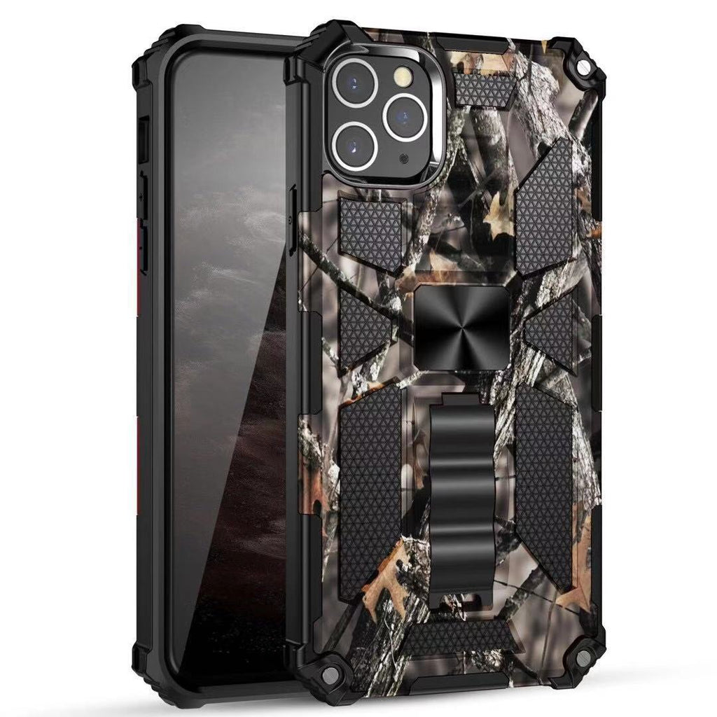 Kickstand Case For iPhone SE/SE2/SE3/8/7- Camo Army - Machine Design Magnetic Kickstand Wild Flag