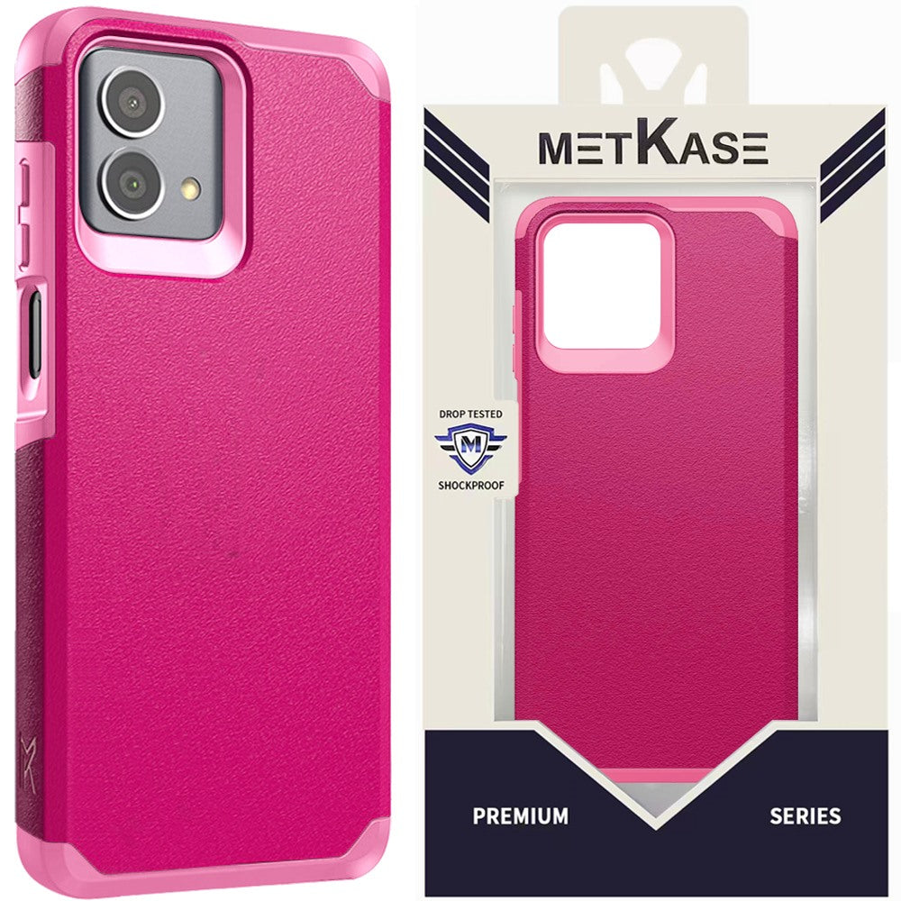 Metkase (Original Series) Tough Shockproof Hybrid For Motorola G Stylus 5G (2023) - Hot Pink