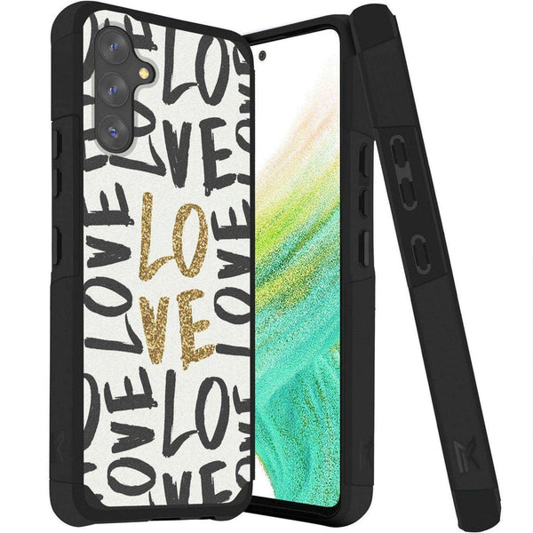 Metkase Tough Strong Hybrid (Magnet Mount Friendly) Case For Samsung A54 - Love