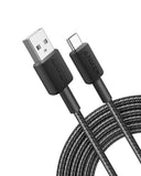 Anker 322 Braided USB-A To USB-C 6' Cable - Black