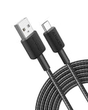 Anker 322 Braided USB-A To USB-C 6' Cable - Black