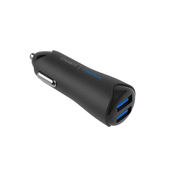 Cygnett Powermini 4.8A Dual USB Car Charger - Black