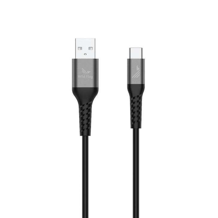 Wild Flag TPE 6ft USB-A To USB-C - Black