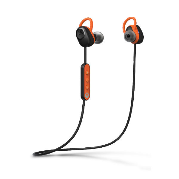 Motorola Verve Loop Wireless Stereo Earbuds - Orange/Black