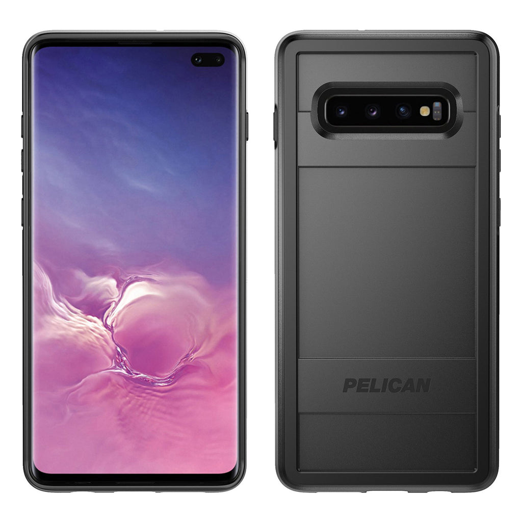 Pelican Protector Case For Samsung S10+ - Black/Black