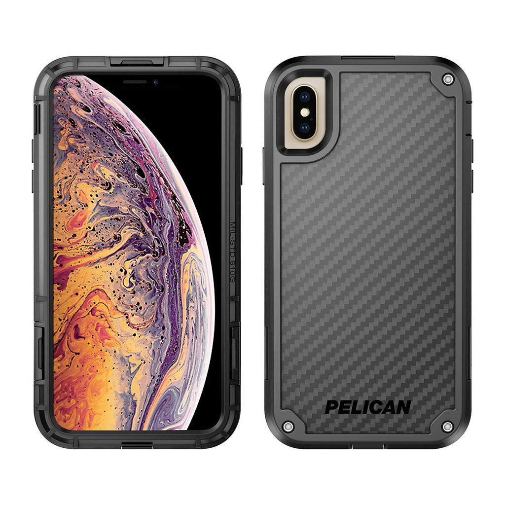 Pelican Shield For iPhone XS Max - Black/Black