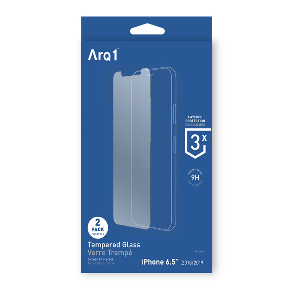 ARQ1 Tempered Glass Screen Protector For iPhone 11 Pro Max - 2Pk