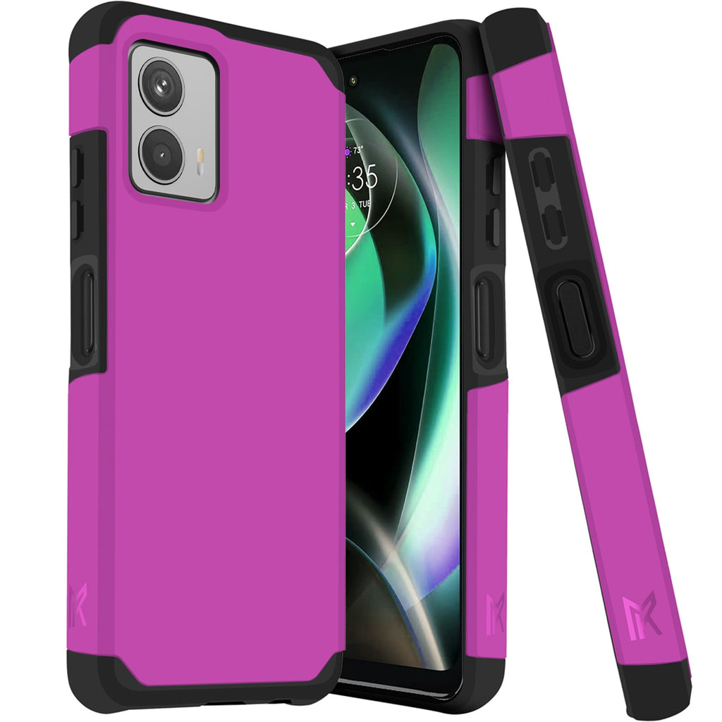 Metkase Tough Strong Hybrid Case Cover For Motorola Moto G 5G (2023) - Hot Pink