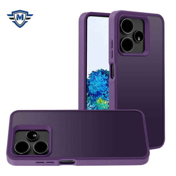 Metkase Dotted Edged Line Skin-Touch High Quality Hybrid In Slide-Out Package For Celero 3 Plus - Dark Purple