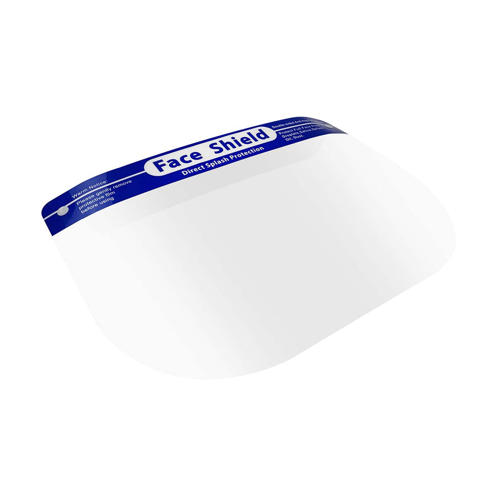 Face Shield With Blue Headband 20cm - Clear
