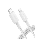 Anker 322 Braided USB-C To Lightning 10' Cable - White