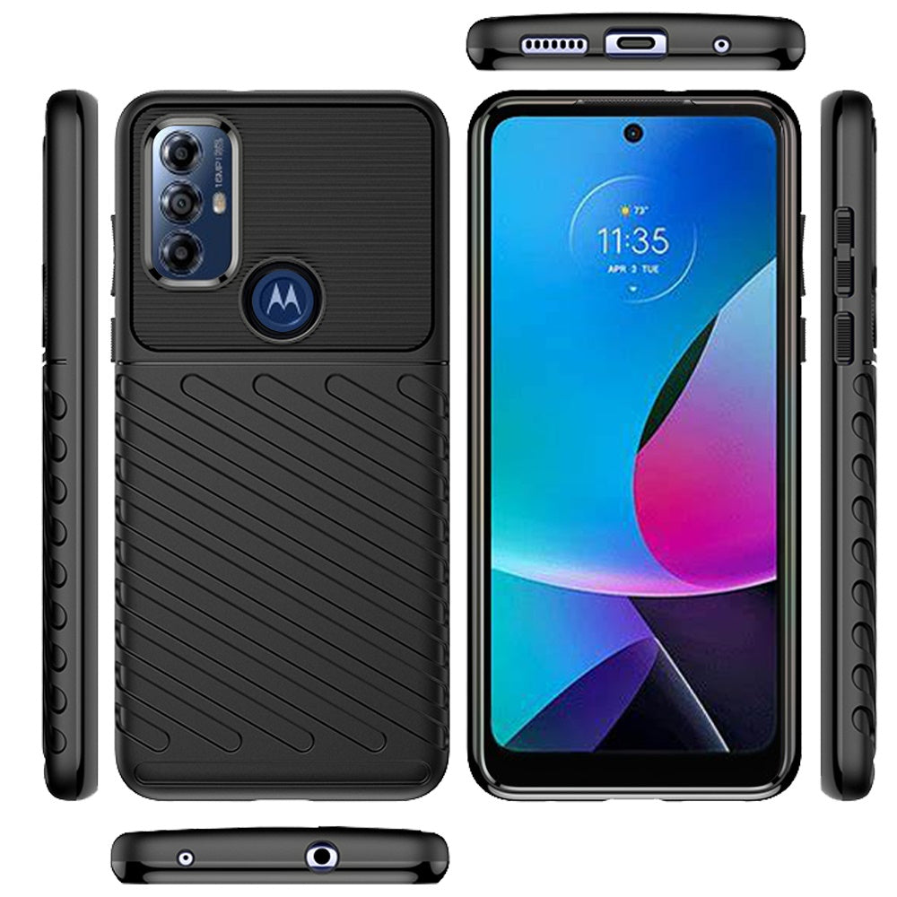 Hybrid Case For Samsung A54 5G - Black - Peak 3-in-1 Tough With Stand Wild Flag