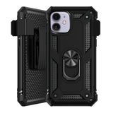 Holster Magnetic Ringstand Clip Cover Case For Apple iPhone 11 (XI6.1) - Black