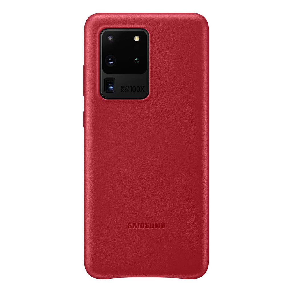 Samsung Leather Cover For Samsung Galaxy S20 Ultra - Red