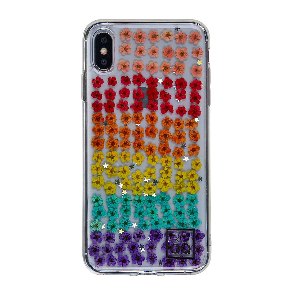 ROQQ Blossom Pressed Flowers Case For Apple iPhone X And XS - Rainbow Daffodils
